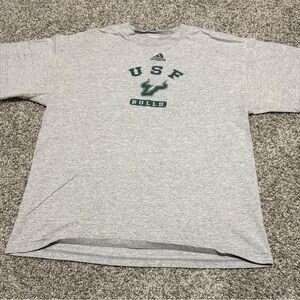 Adidas Gray USF Bulls Tee